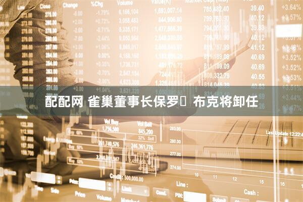 配配网 雀巢董事长保罗・布克将卸任