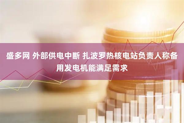 盛多网 外部供电中断 扎波罗热核电站负责人称备用发电机能满足需求